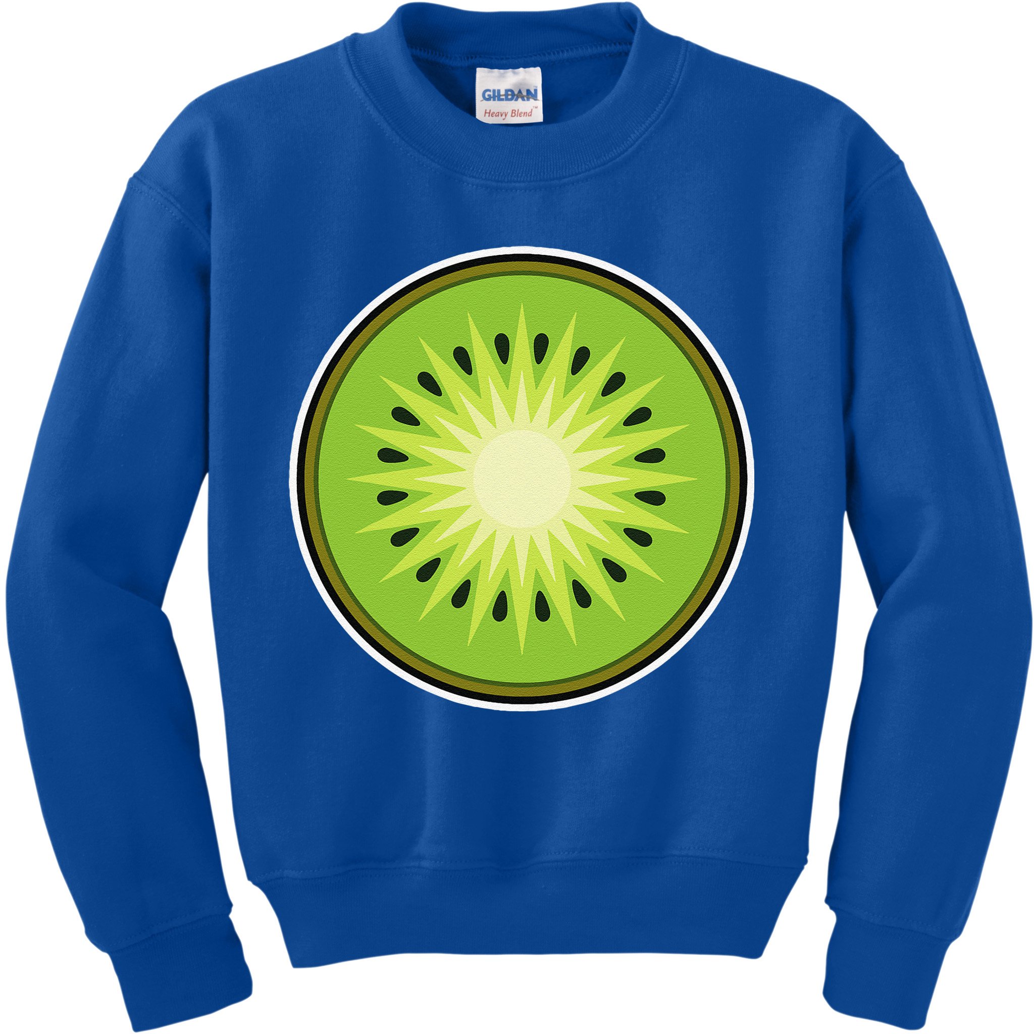 Kiwi Lazy DIY Halloween Costume Funny Tropical Sliced Fruit Kids Sweatshirt