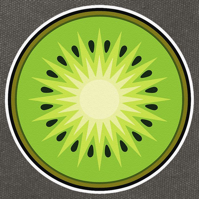 Kiwi Lazy DIY Halloween Costume Funny Tropical Sliced Fruit Cotton Canvas Backpack