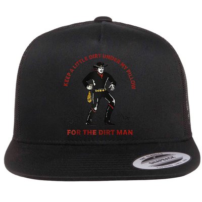 Keep Little Dirt Under My Pillow For The Dirt Man Raglan Baseball Flat Bill Trucker Hat