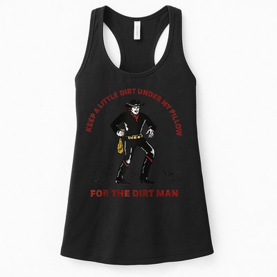 Keep Little Dirt Under My Pillow For The Dirt Man Raglan Baseball Womens Tank Top