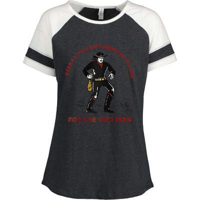 Keep Little Dirt Under My Pillow For The Dirt Man Raglan Baseball Enza Ladies Jersey Colorblock Tee