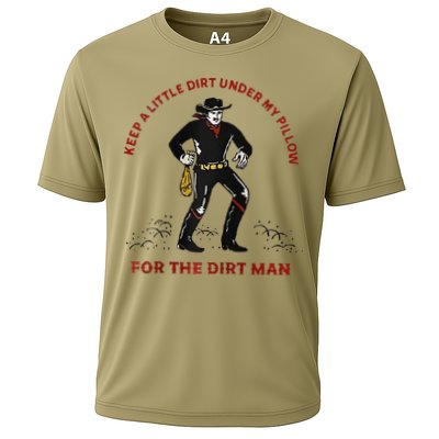 Keep Little Dirt Under My Pillow For The Dirt Man Raglan Baseball Cooling Performance Crew T-Shirt