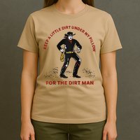 Keep Little Dirt Under My Pillow For The Dirt Man Raglan Baseball T-Shirt