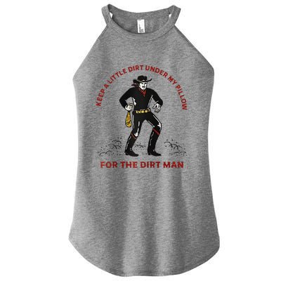 Keep Little Dirt Under My Pillow For The Dirt Man Raglan Baseball Women's Perfect Tri Rocker Tank