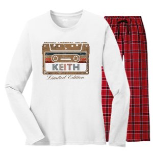 Keith Limited Edition Cassette Women's Long Sleeve Flannel Pajama Set 