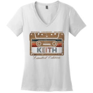 Keith Limited Edition Cassette Women's V-Neck T-Shirt