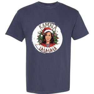 Kamala Lalalala Funny Christmas Holiday Harris Walz Song Garment-Dyed Heavyweight T-Shirt