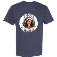 Kamala Lalalala Funny Christmas Holiday Harris Walz Song Garment-Dyed Heavyweight T-Shirt