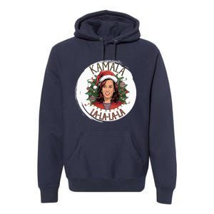 Kamala Lalalala Funny Christmas Holiday Harris Walz Song Premium Hoodie