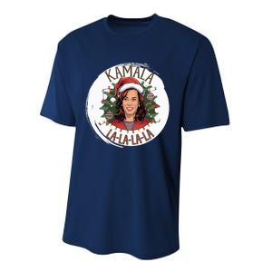 Kamala Lalalala Funny Christmas Holiday Harris Walz Song Performance Sprint T-Shirt