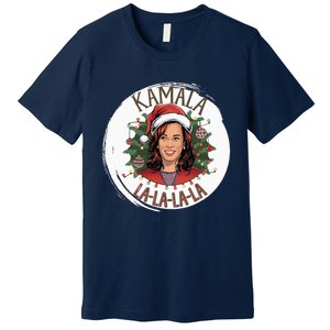 Kamala Lalalala Funny Christmas Holiday Harris Walz Song Premium T-Shirt