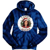 Kamala Lalalala Funny Christmas Holiday Harris Walz Song Tie Dye Hoodie