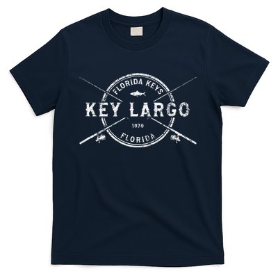 Key Largo Fl Vintage Crossed Fishing Rods T-Shirt