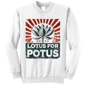 Kamala Lotus For Potus Potus Yes She Kam Sweatshirt