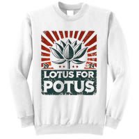 Kamala Lotus For Potus Potus Yes She Kam Sweatshirt