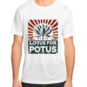 Kamala Lotus For Potus Potus Yes She Kam Adult ChromaSoft Performance T-Shirt