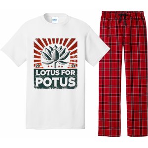 Kamala Lotus For Potus Potus Yes She Kam Pajama Set