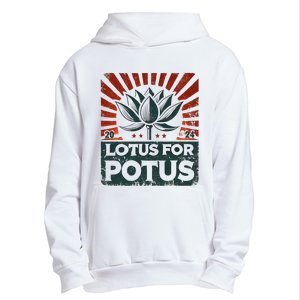 Kamala Lotus For Potus Potus Yes She Kam Urban Pullover Hoodie