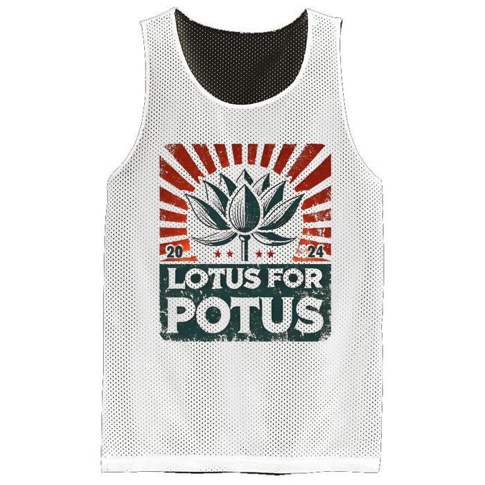 Kamala Lotus For Potus Potus Yes She Kam Mesh Reversible Basketball Jersey Tank