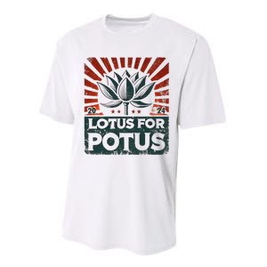 Kamala Lotus For Potus Potus Yes She Kam Performance Sprint T-Shirt