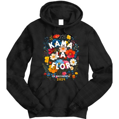 Kama La Flor Kamala Harris President 2024 Kama La Flor 2024 Tie Dye Hoodie