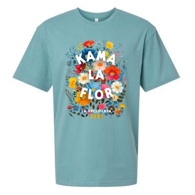 Kama La Flor Kamala Harris President 2024 Kama La Flor 2024 Sueded Cloud Jersey T-Shirt