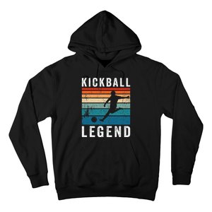 Kickball Legend Funny Kickball Player Retro Kickball Hoodie