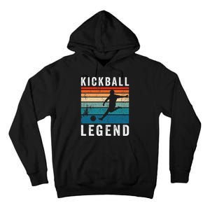 Kickball Legend Funny Kickball Player Retro Kickball Tall Hoodie