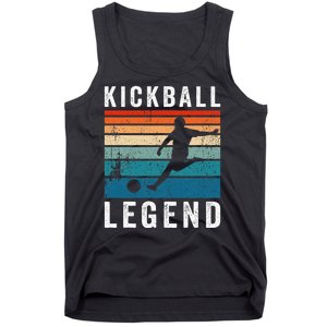 Kickball Legend Funny Kickball Player Retro Kickball Tank Top