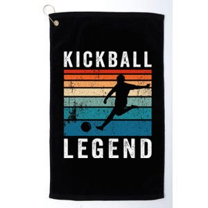 Kickball Legend Funny Kickball Player Retro Kickball Platinum Collection Golf Towel