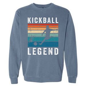 Kickball Legend Funny Kickball Player Retro Kickball Garment-Dyed Sweatshirt