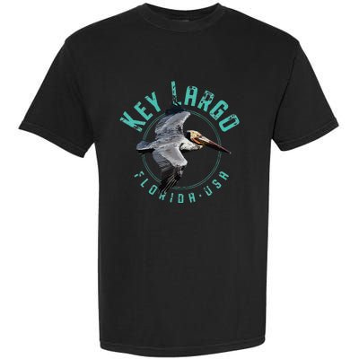 Key Largo Florida Pelican Design Garment-Dyed Heavyweight T-Shirt