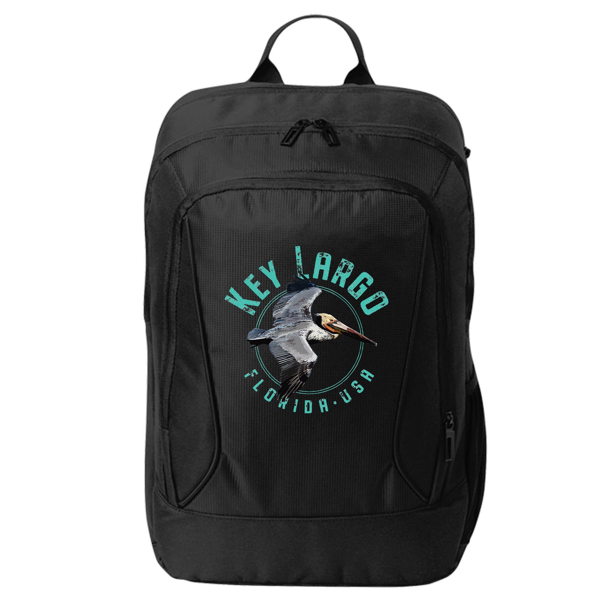 Key Largo Florida Pelican Design City Backpack