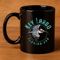 Key Largo Florida Pelican Design 11oz C Handle Ceramic Mug
