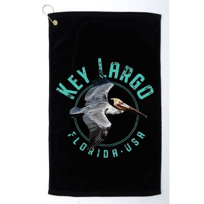 Key Largo Florida Pelican Design Golf Towel