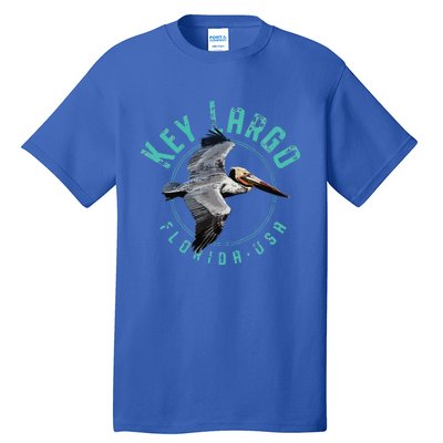 Key Largo Florida Pelican Design Tall T-Shirt