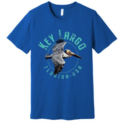 Key Largo Florida Pelican Design Premium T-Shirt