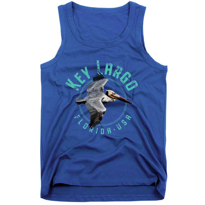 Key Largo Florida Pelican Design Tank Top