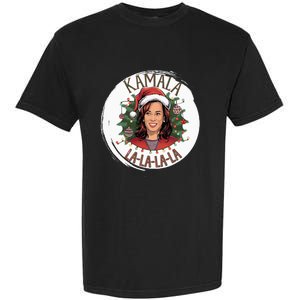 Kamala Lalalala Funny Christmas Holiday Harris Walz Song Garment-Dyed Heavyweight T-Shirt