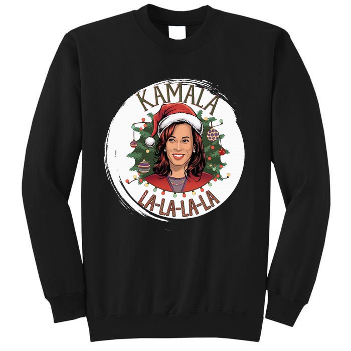 Kamala Lalalala Funny Christmas Holiday Harris Walz Song Sweatshirt