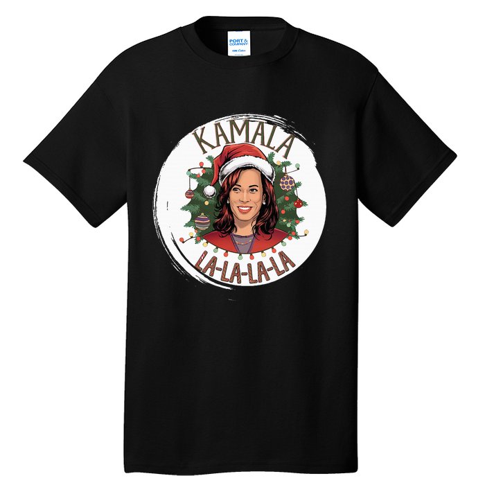 Kamala Lalalala Funny Christmas Holiday Harris Walz Song Tall T-Shirt