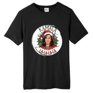 Kamala Lalalala Funny Christmas Holiday Harris Walz Song Tall Fusion ChromaSoft Performance T-Shirt