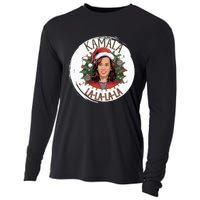 Kamala Lalalala Funny Christmas Holiday Harris Walz Song Cooling Performance Long Sleeve Crew