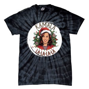 Kamala Lalalala Funny Christmas Holiday Harris Walz Song Tie-Dye T-Shirt