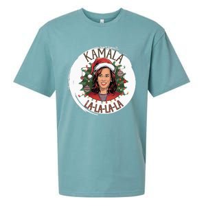 Kamala Lalalala Funny Christmas Holiday Harris Walz Song Sueded Cloud Jersey T-Shirt