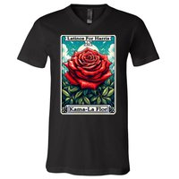 Kama La Flor Latinos For Kamala Harris 2024 V-Neck T-Shirt