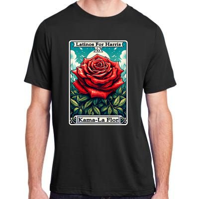 Kama La Flor Latinos For Kamala Harris 2024 Adult ChromaSoft Performance T-Shirt