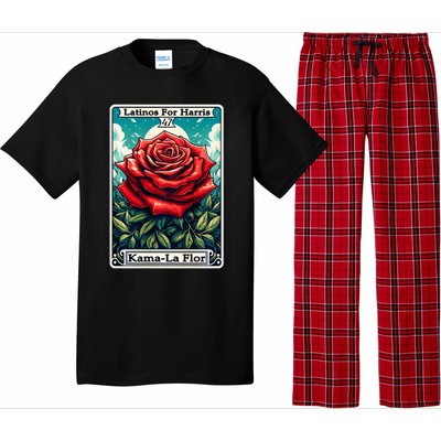 Kama La Flor Latinos For Kamala Harris 2024 Pajama Set