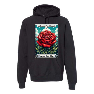 Kama La Flor Latinos For Kamala Harris 2024 Premium Hoodie