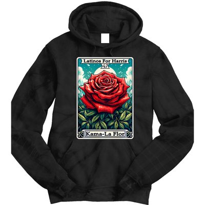 Kama La Flor Latinos For Kamala Harris 2024 Tie Dye Hoodie